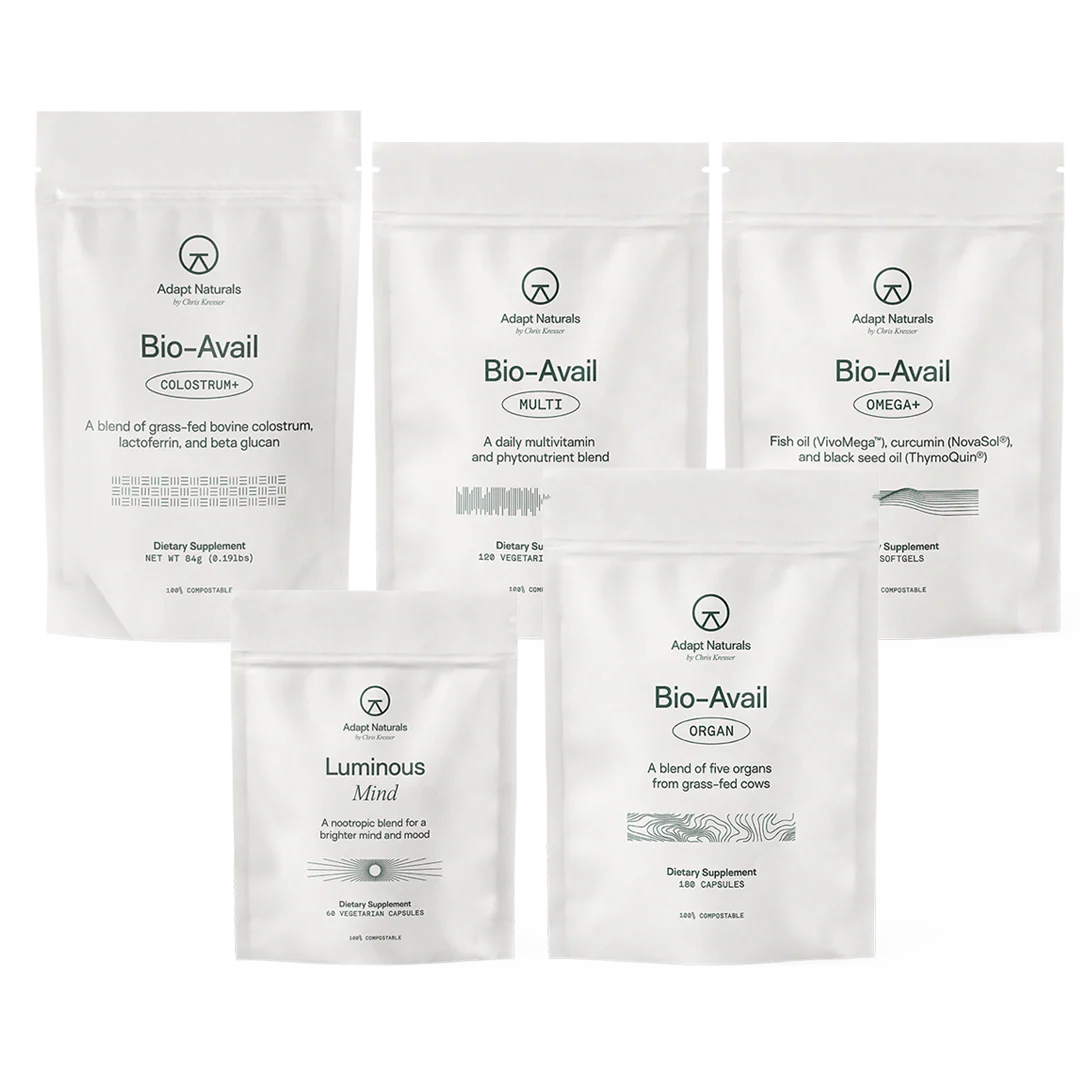 Colostrum+, Multi, Omega+, Organ, Luminous Mind Bundle